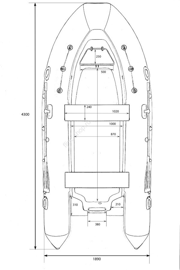 Лодка РИБ FORTIS 430